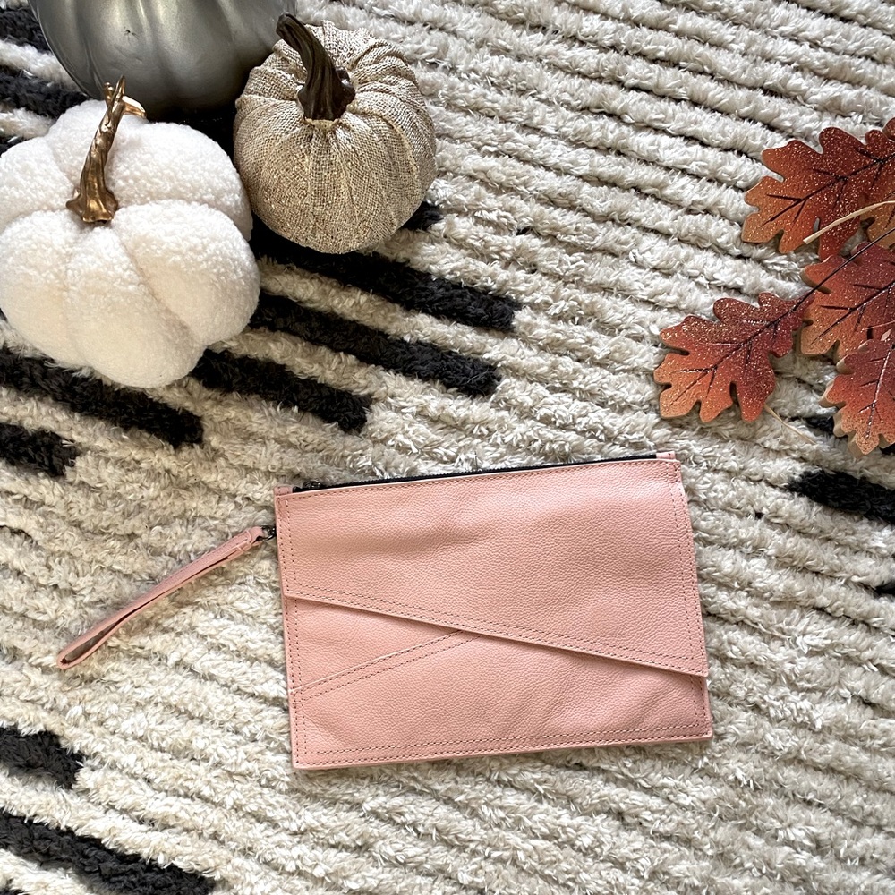 NWT Botkier Crosstown Large Leather Clutch in Gift Box